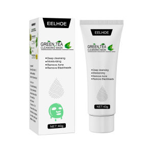 Eelhoe Green Tea Moisturizing Tearing Facial Mask Smear Tear-Off Mask Oil Control Moisturizing Removing Blackheads Acne Shrink Pores Gentle Cleansing Facial Improve Blackheads Closed Acne Tear-Off Mask Oil Control Moisturizing Green Tea Mask