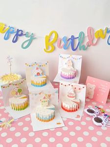 Thiệp 3d chúc mừng hình gấu 3 chiều dễ thương quà tặng ý nghĩa cho người thân ngày lễ kỷ niệm - HK8011