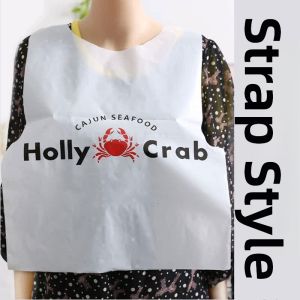 Disposable Apron for Dining And Barbecue Oil Resistant Adult And Child Apron Logo Food Service Specialized Takeaway Kitchen Tool