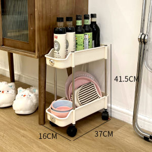 Bathroom Stainless Steel Floor Standing Storage Rack Washer Toilet Narrow Gap Organizer 2 Layers Home Cleaning Tools