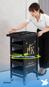 Heavy Duty Trolley Hair Salon Beauty Cart 5 Layer Tool Storage Organizer Accessories Barbershop