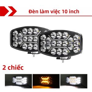 Đèn Pha LED CO LIGHT 10 Inch Đèn Chiếu Sáng Ngoài Trời Đèn Phụ Trợ Xe Tải Đèn Sương Mù Ô Tô Hình Vuông Đèn Chiếu Sáng Khi Lái Xe 3500K 6500K DRL 12V 24V