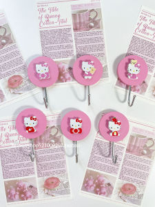 3M Kitty Cartoon Wooden Hook Child Room Decorative Adhesive Hook No Trace Hanging Hook for Coats And Hats Wood Material