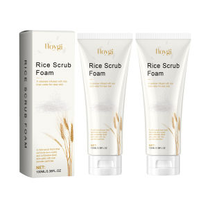 Hoygi Rice Cleanser Gentle Hydrating Brightening Amino Acid Rich Soothing Natural Face Wash สําหรับทุกสภาพผิว Sensitive ผิวมัน