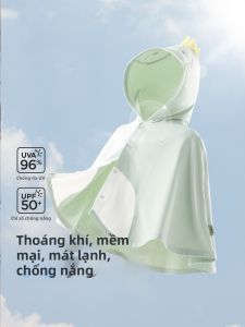 wellber | Áo Chống Nắng Cho Bé Sơ Sinh Vải Kẻ Mát Nhẹ