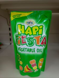 UFC Hapi Fiesta Vegetable Cooking Oil Pouch (500ml) Cholesterol Free Food