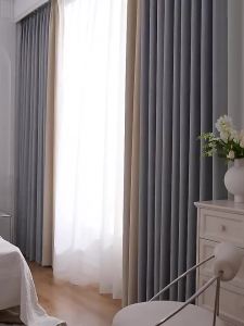 Vải rèm cách âm dày và dày đặc chống nắng chặn ánh sáng nối cho phòng khách và phòng ngủ vải rèm đã hoàn thiện không cắt