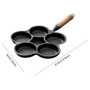 1-7 Hole Cooking Cake Pan Cast Omelette Pan Non-Stick Cooking Pot Breakfast Egg Cooker Cake Mold Kitchen Cookware Kitchenware