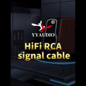 YYAUDIO Cáp Âm Thanh RCA 2RCA Sang 2RCA Đực Stereo Kết Nối Cáp Cho Bộ Khuếch Đại DAC TV Âm Thanh Xe Ô Tô Một Cặp
