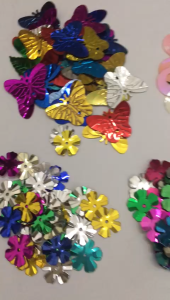 Shiny Sparkling Sequin Leaf Sequin Butterfly Sequin Flower Sequin Round Sequin Circle Sequin Petal Sew Sequin with Hole