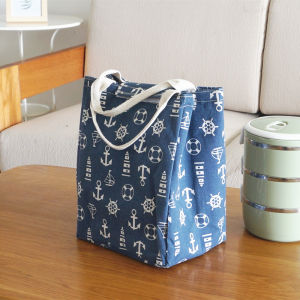 Large Size Hand Carry Heat Preservation Bag Aluminum Foil Thickening Insulated Bag Cold Insulation Waterproof Cute Fashion Lunch Bag Bento Lunch Box Bag