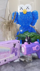 SSP Bubble Blaster Gun with Solution - Safe for Kids Continuous Bubble Shootiing toys