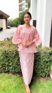 (RAYA 2026) (DEWASA) ASTRID Kurung Songket Organza Eksklusif sedondon di hari raya mak anak