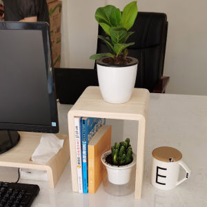 YIMUJIZHU | Indoor Balcony Wooden Multi-Level Flower Stand for Green Plants Succulents