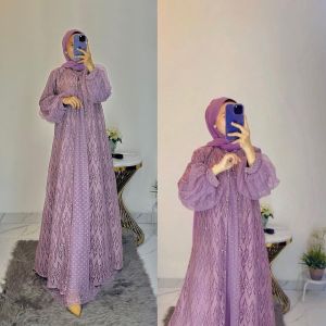 Gamis Brokat Ozias Arini Tangan Balon