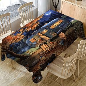 VIKAMA Camping-Style Motorhome Starry Sky Tablecloth Waterproof And Oil-Resistant Restaurant Picnic Atmosphere Essential