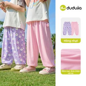 DUDUJIA | Quần Dài Trẻ Em Mùa Hè 100% Cotton Gói Hai Chiếc