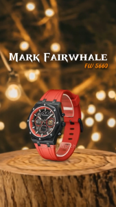 ORIGINAL Jam Tangan Pria Mark Fairwhale 5660 Chronograph Sport Garansi Resmi 1 Tahun - Rubber