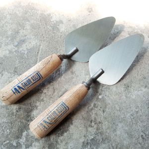 Sendok aci galur ori Cetok Acian baja galur centong cap Galur kecil sendok semen 13cm asli cap galur