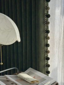 MEIYUAN | Luxurious Vintage Green Blackout Curtains for Bedroom