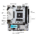 B450 Motherboard AMD Processor Dual-channel DDR4 Memory AM4 Mainboard M.2 NVME (Supports Ryzen 5500 5600 5600G CPU) ARGB. 