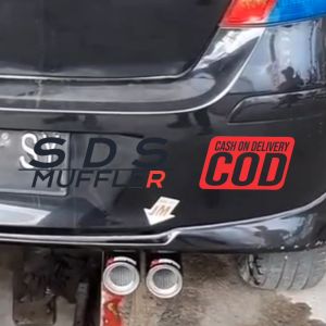 Kanalpuk Mobil Racing HKS Titanium dengan Suara Bass Tinggi dan Suara Karburator - Warna Gading