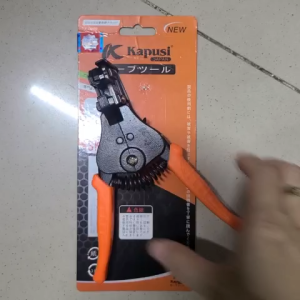 Kìm tuốt dây điện mỏ cong 1.0-3.2 kapusi k0340