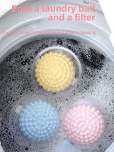 OUKUMAN | Lint Remover Floating Clean Bag Laundry Aid