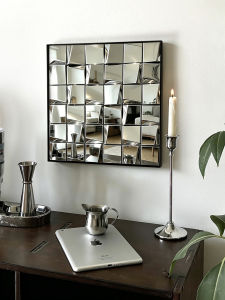YASISHA | Simplified Italian Style 3D Metal Mirror Decor Wall Art