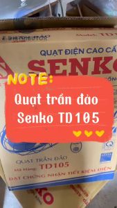 Quạt Trần Đảo 3 Cánh Senko TD105 - Công Suất 47w - Tiết Kiệm Điện - Màu Trắng - Hàng Chính Hãng - Bảo Hành 24 Tháng