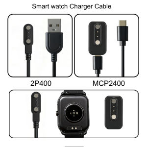 MCP2400/2P400 Smart Watch Charging Cable Replacement For 2 Pin 4.0mm Smart Watch