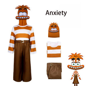 New Year Anime Movie Anxiety The Inside Out 2 Cosplay Joy Sadness Anger Disgust Fear  Cosplay Costumes Suit Adult Kids Party Set