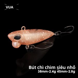 Vương Quốc Mini Bút Chì Mồi Câu Cá 38mm/45mm Đánh Chìm 2.4g/2.8g Nhân Tạo Slim Wobblers Cho Bass Cá Hồi Pike Dụ