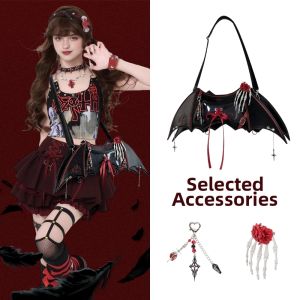 The Junco | Anime Themed Gift Large Capacity Red Crossbody Bag