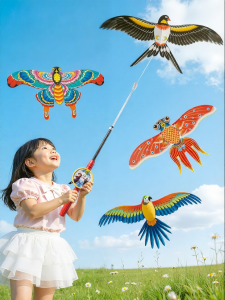 FENFA | Large Gliding Kite with Fishing Rod Handle Easy-to-Fly Children Toy
