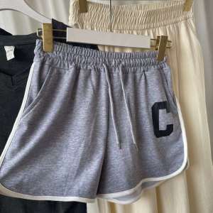 Quần Short Thể Thao Cotton Nguyên Chất Cạp Cao Quần Ống Rộng Xẻ Tà Cho Nữ Mùa Hè Quần Áo Thể Thao Thường Ngày Đa Năng