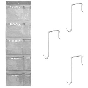 1/2Pcs Wall Hanging Clothes Storage Bags Over The Door Underwear Organizer Weekly Clear Closet Multi-purpose Organiser Hanging