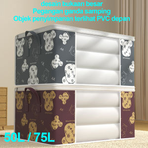 Keranjang Kuping Beruang Kotak penyimpanan beruang kartun / Storage bag jumbo Keranjang Baju Tempat pakaian / mainan anak / TEMPAT PENYIMPANAN SELIMUT / BED COVER / QUILT BAG / Storage Bag / Cloth Box / Storage Box lipat Storage