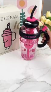WARS Botol Minum Jumbo Ice Cream Kapasitas 1300ml Dengan Infused