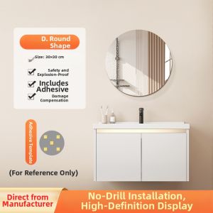 NAIFUNA | Self-adhesive Full-length Mirror for Wall High-definition Makeup