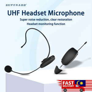UHF Wireless Microphone Teacher Small Speaker Headset Microphone Stage Performance Headset Portable Mini Microphone