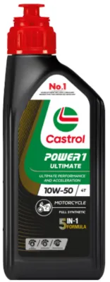 Castrol Power1 Ultimate 4T 10W50/ 10W50/ Superbike 10W50 Full Synthetic Engine Oil for Bikes (1L)