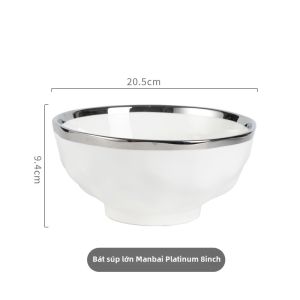 Bát Đựng Cơm Tròn Sang Trọng Thời Trang Bát Đựng Cơm Trắng Sứ Tròn Đơn Màu Trơn Đẹp Mắt Dùng Trong Gia Đình Bát Đựng Cơm Nướng