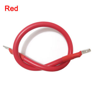 8/6/4/2AWG Battery Connection Cable Super Soft Silicone Wire with Lug for Solar InverterUPSBattery Serie and Parallel Connect