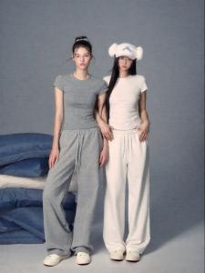 La lune Du ciel | Quần jogger nữ dáng thẳng đa năng cotton