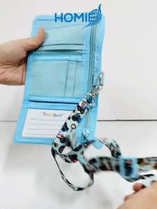 HOMIE Kids Lanyard Wallet/Multifunctional Compartments High Quality Wallet/Lightweight/DurableZipper