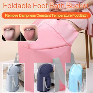 Foldable Foot Bath Constant Temperature Foot Soak Bucket Extended Height Steaming Foot Bucket Health Care Foot Bath