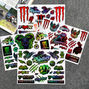 Motorcycle Sticker Red Monster Reflective Sticker for Honda Click 125i Wave Pcx 160 Yamaha FORZA Xmax 300 Nmax 125 Grand Filano Accessories