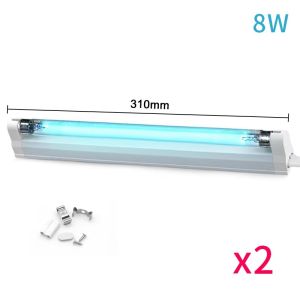 UV Quartz Lamp T8 Tube Ultraviolet Light Bulb 220V 110V 8W Ozone Disinfection Germicidal Light Bactericidal Sterilizer Lamp
