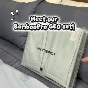 Intero BambooPro Beyond Thread Count Geo Jacquard Luxury Bedding Set